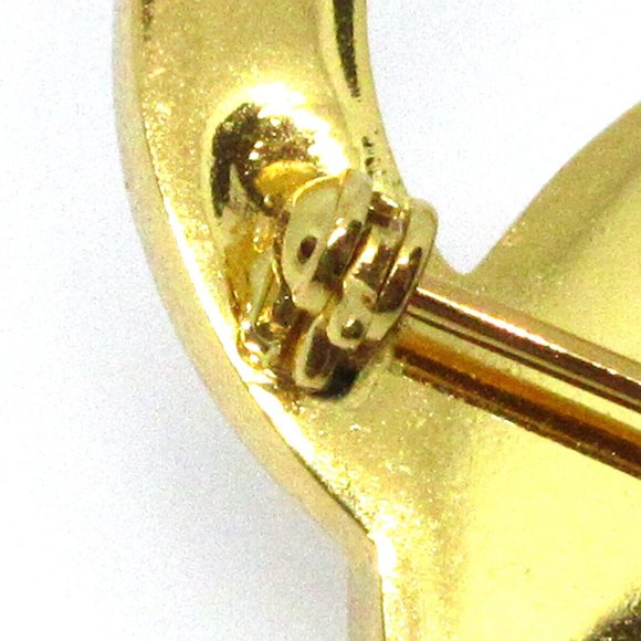 AUTHENTIC CHANEL CC Logos Turnlock Motif Brooch Pin Corsage Gold-Tone - Picture 3 of 4